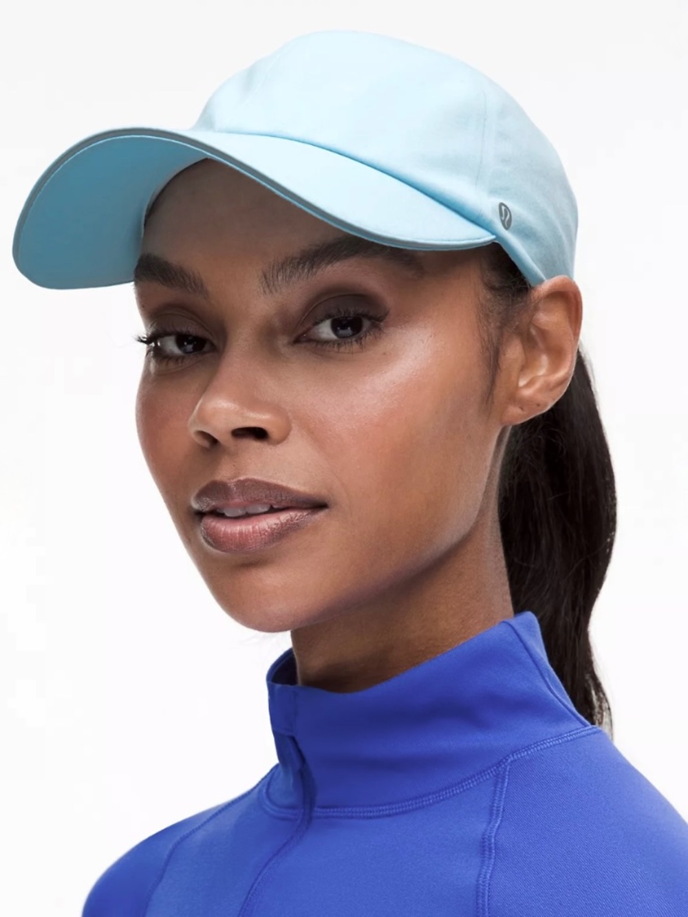 Lululemon Women's Fast and Free Ponytail Running Hat in Light Blue